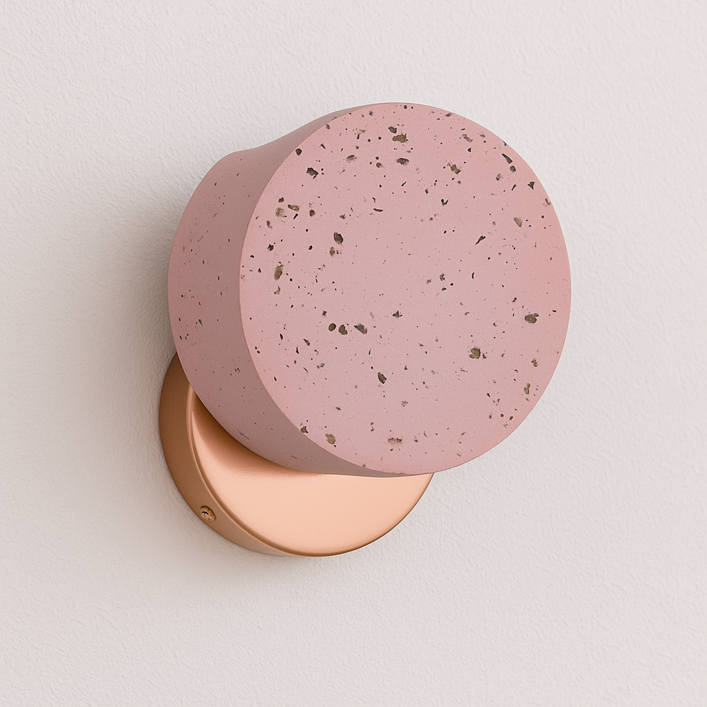 Luminária Arandela Moderna Minimalista Granilite Terrazzo Chalk - ABAZZUR™
