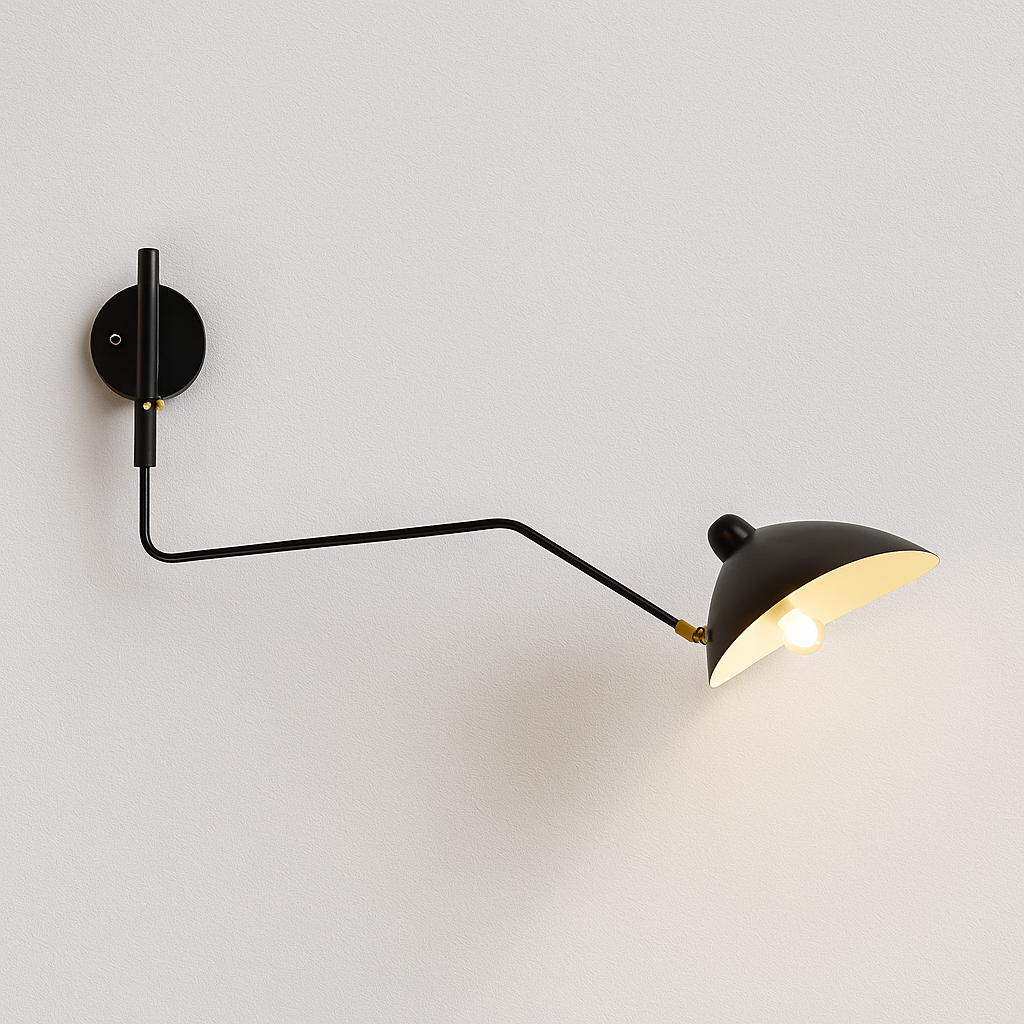 Luminária Arandela Moderna Minimalista Industrial Articulada Louie - ABAZZUR™