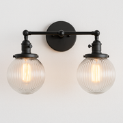 Luminária Arandela Moderna Minimalista Industrial Metal Vidro Mordn - ABAZZUR™