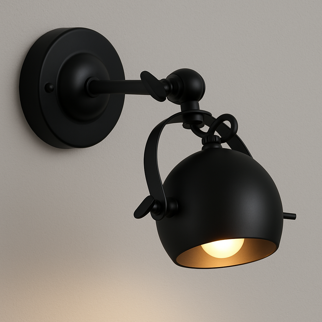 Luminária Arandela Moderna Minimalista Industrial Retrô Articulada Metal Mazargues - ABAZZUR™