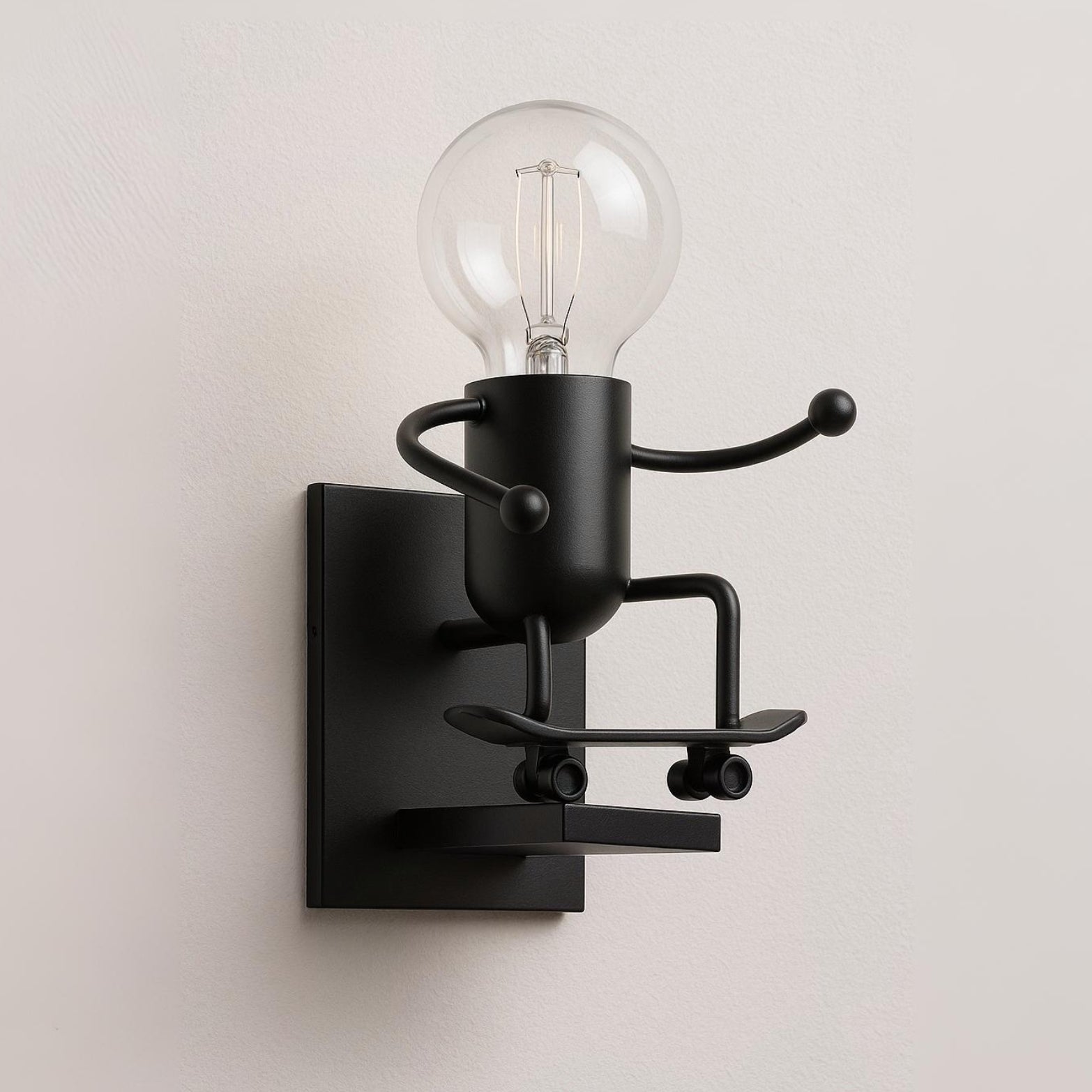 Luminária Arandela Moderna Minimalista Infantil Metal Colab - ABAZZUR™