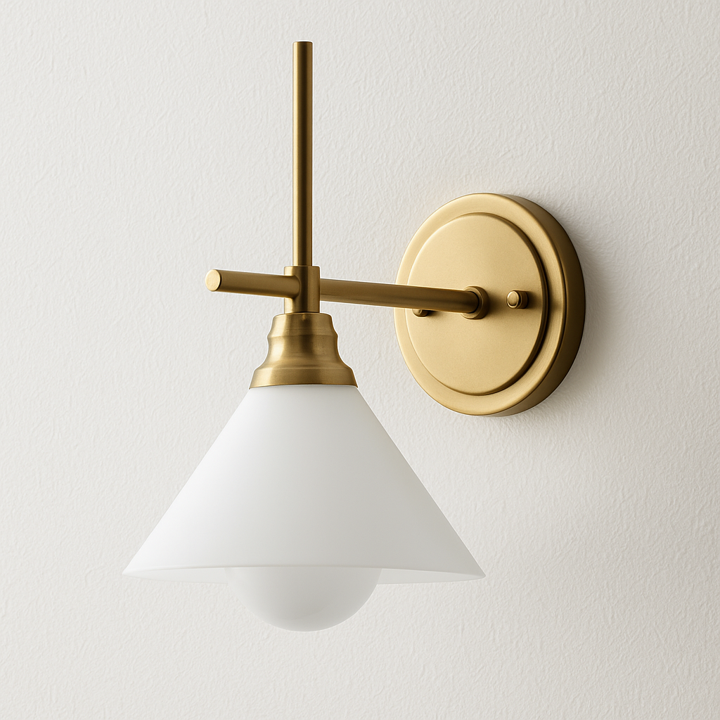 Luminária Arandela Moderna Minimalista Latão Vidro Kamppi - ABAZZUR™