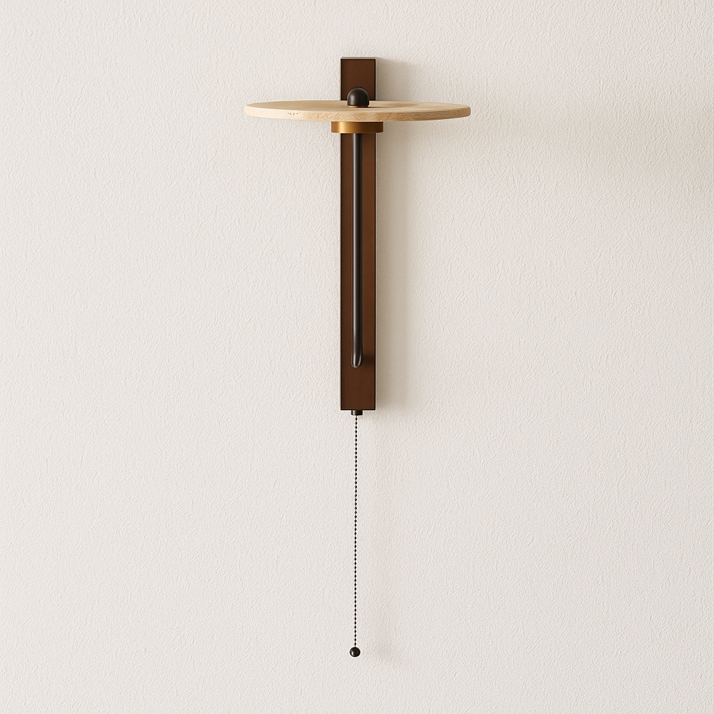 Luminária Arandela Moderna Minimalista LED Madeira Mármore Travertino Zara - ABAZZUR™