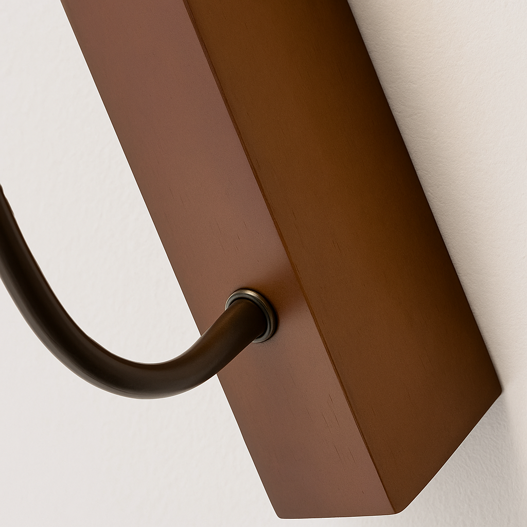Luminária Arandela Moderna Minimalista LED Madeira Mármore Travertino Zara - ABAZZUR™