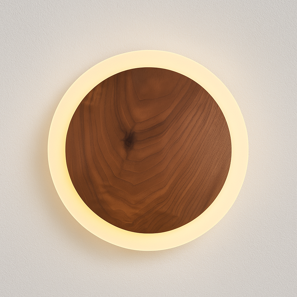 Luminária Arandela Moderna Minimalista LED Madeira Midea - ABAZZUR™