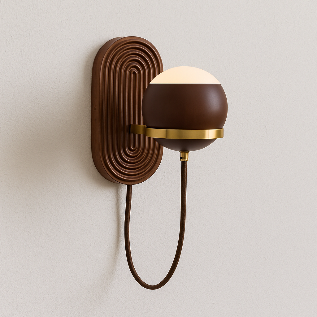 Luminária Arandela Moderna Minimalista LED Madeira Varel - ABAZZUR™
