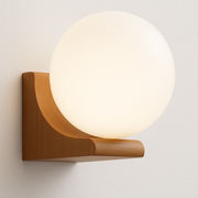 Luminária Arandela Moderna Minimalista LED Madeira Vidro Zwing - ABAZZUR™