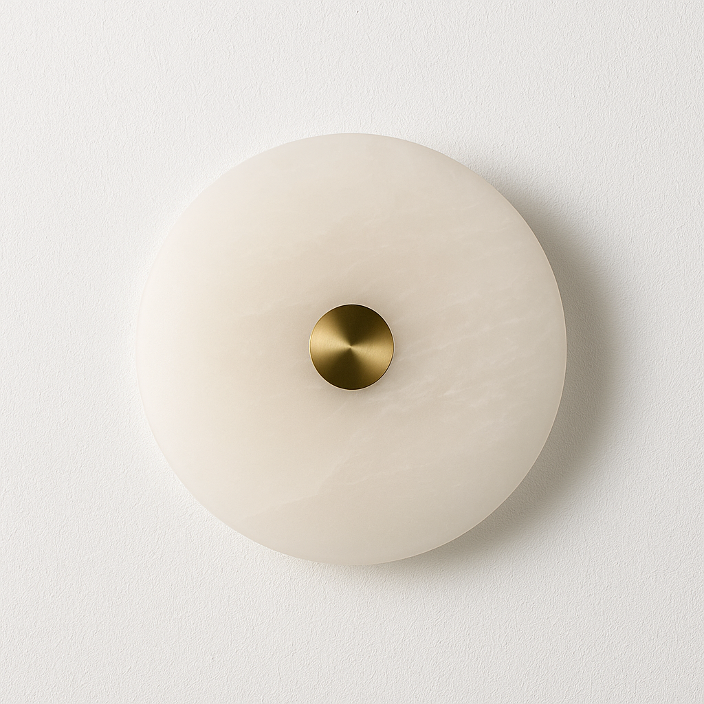 Luminária Arandela Moderna Minimalista LED Mármore Clean - ABAZZUR™