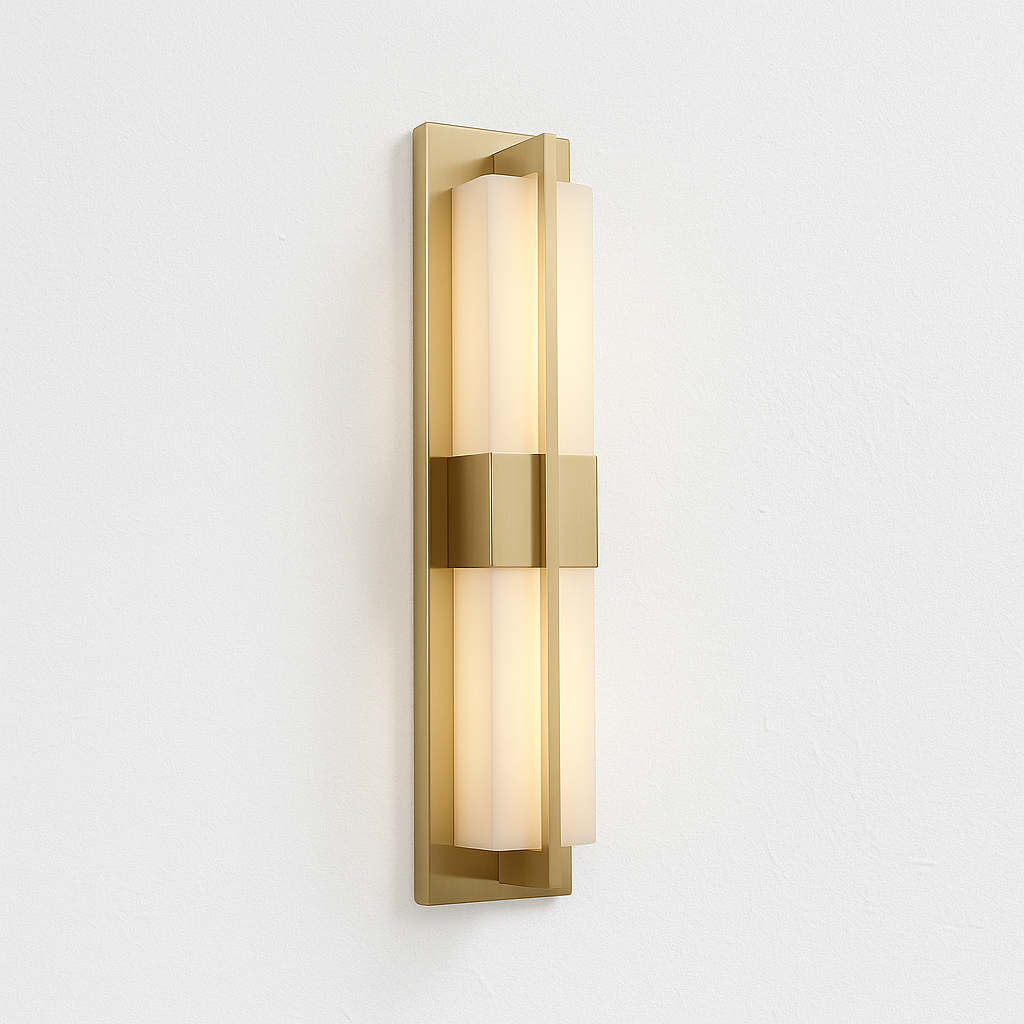 Luminária Arandela Moderna Minimalista LED Mármore Metal Flint - ABAZZUR™