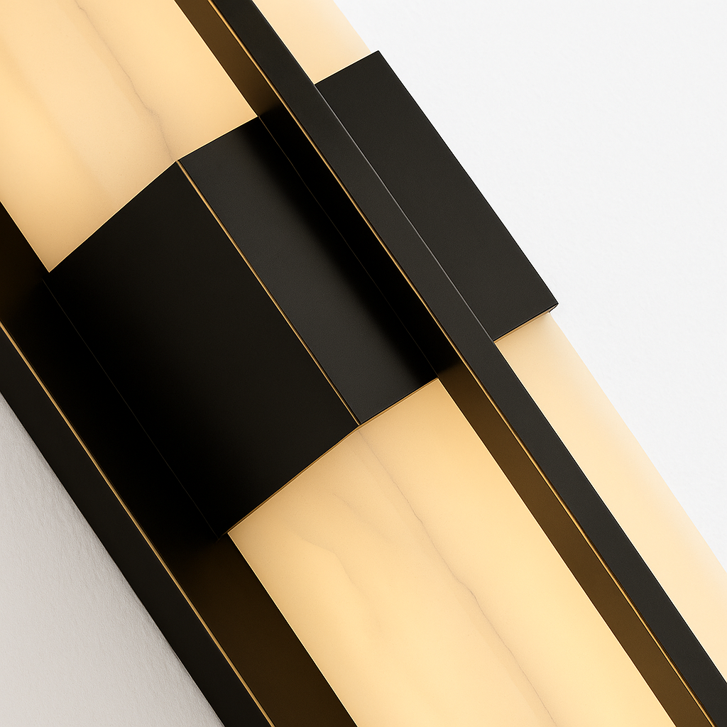 Luminária Arandela Moderna Minimalista LED Mármore Metal Flint - ABAZZUR™