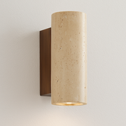 Luminária Arandela Moderna Minimalista LED Mármore Travertino Qian - ABAZZUR™