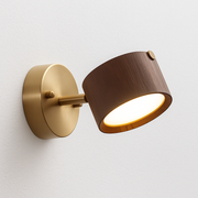 Luminária Arandela Moderna Minimalista LED Metal Madeira Baia - ABAZZUR™