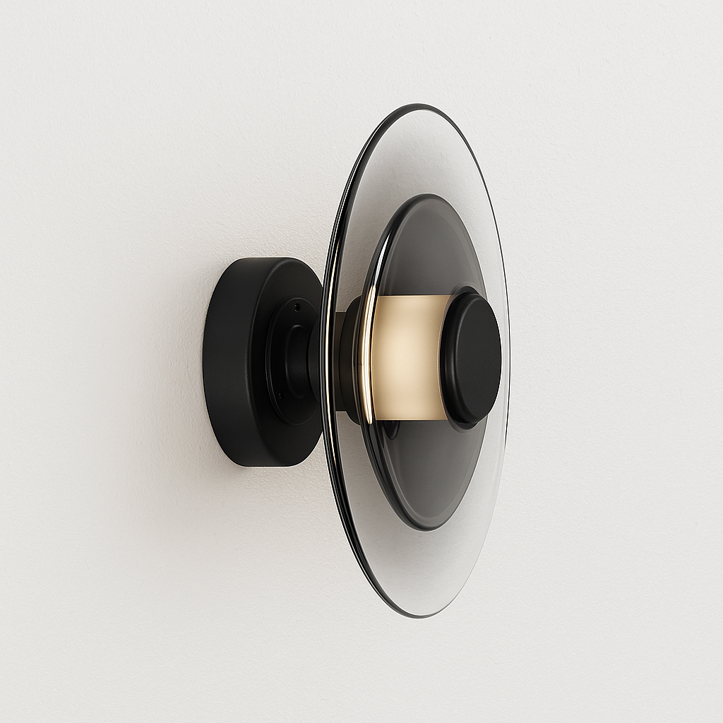 Luminária Arandela Moderna Minimalista LED Metal Vidro Bronx - ABAZZUR™