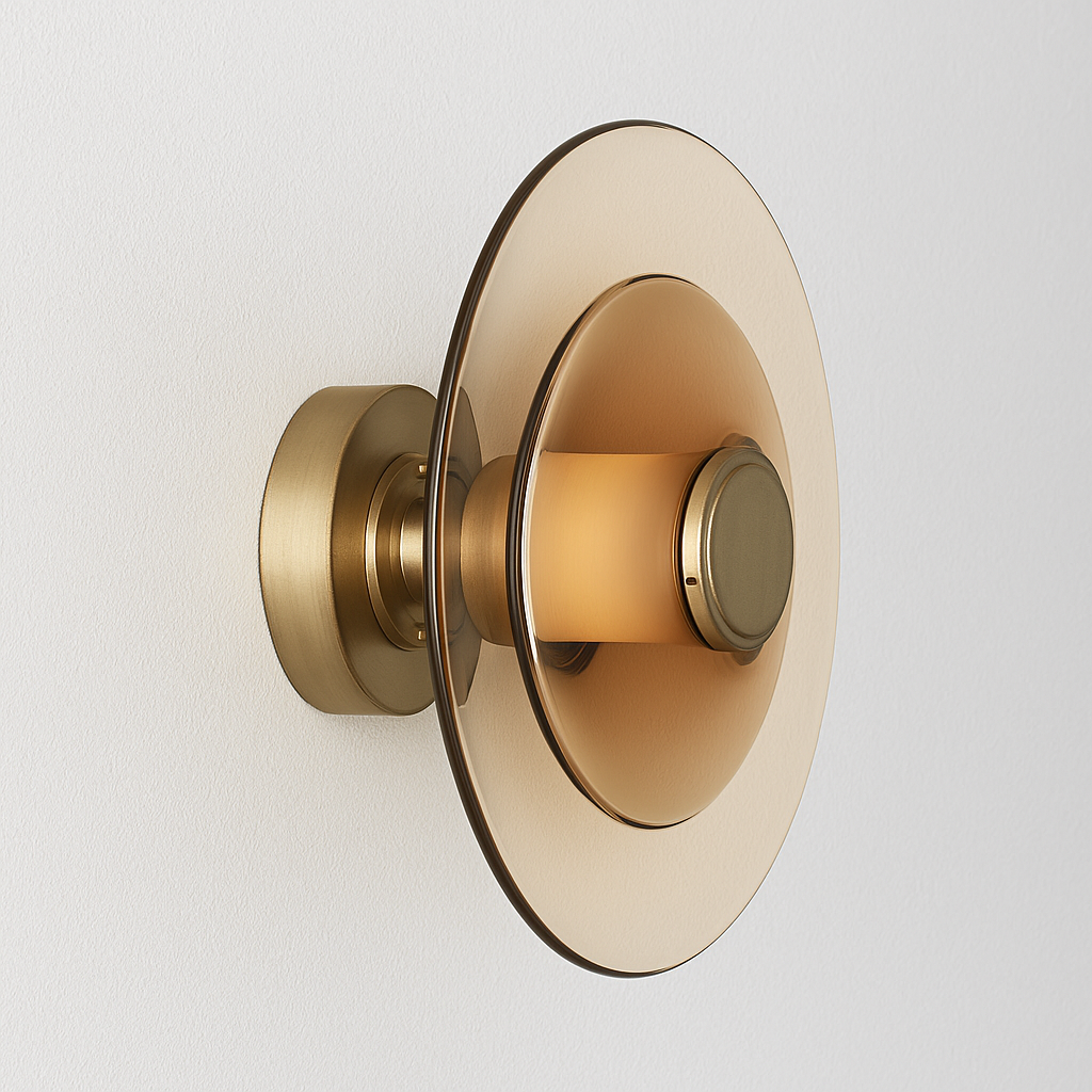 Luminária Arandela Moderna Minimalista LED Metal Vidro Bronx - ABAZZUR™
