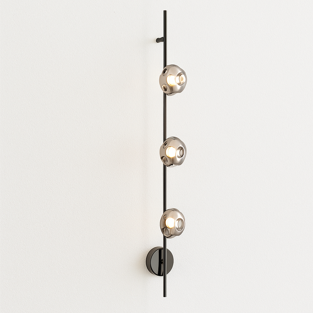  Luminária Arandela Moderna Minimalista LED Metal Vidro Hyde - ABAZZUR™