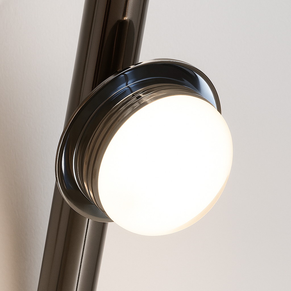  Luminária Arandela Moderna Minimalista LED Metal Vidro Hyde - ABAZZUR™