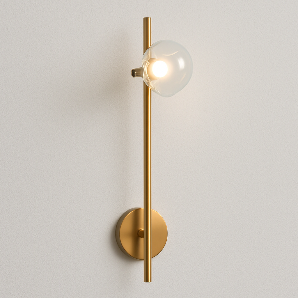  Luminária Arandela Moderna Minimalista LED Metal Vidro Hyde - ABAZZUR™