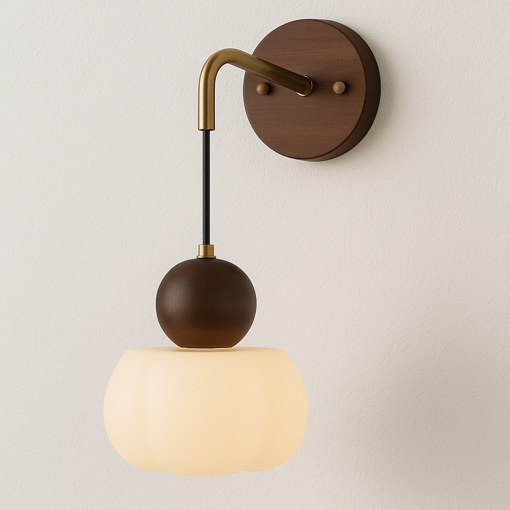 Luminária Arandela Moderna Minimalista Madeira Aegis - ABAZZUR™
