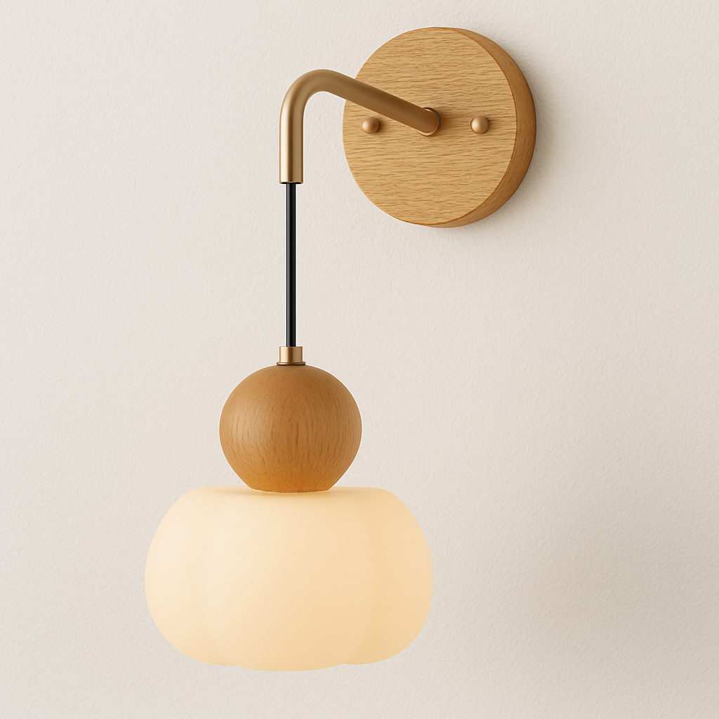 Luminária Arandela Moderna Minimalista Madeira Aegis - ABAZZUR™