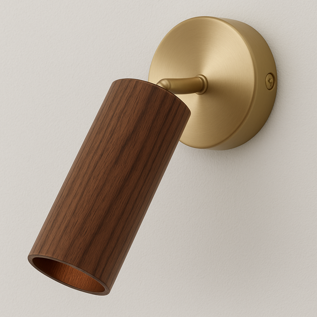 Luminária Arandela Moderna Minimalista Madeira Metal Landhe - ABAZZUR™
