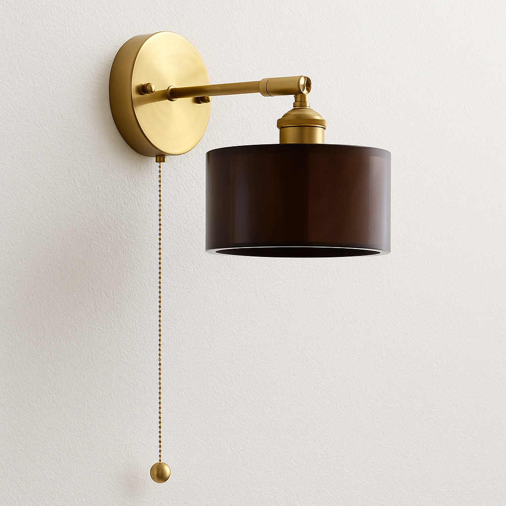 Luminária Arandela Moderna Minimalista Madeira Metal Vares - ABAZZUR™