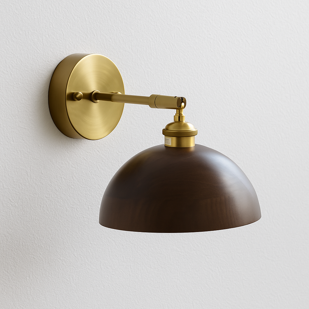 Luminária Arandela Moderna Minimalista Madeira Metal Vares - ABAZZUR™
