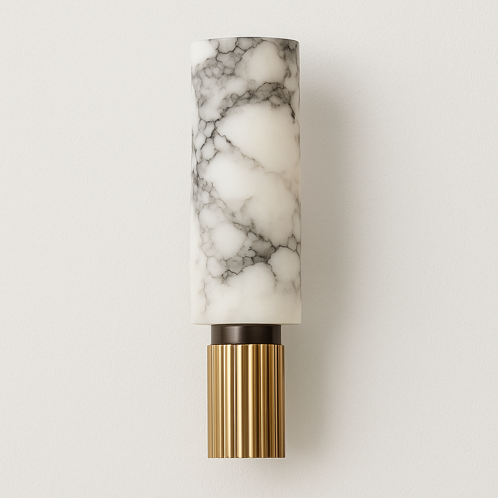 Luminária Arandela Moderna Minimalista Mármore Metal Ipan - ABAZZUR™
