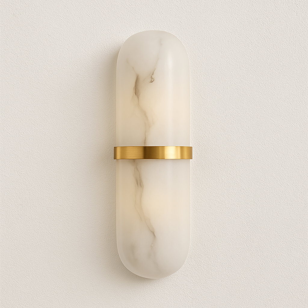 Luminária Arandela Moderna Minimalista Mármore Metal LED Gang - ABAZZUR™