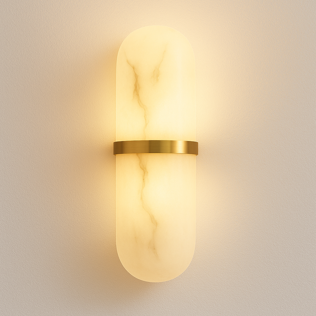 Luminária Arandela Moderna Minimalista Mármore Metal LED Gang - ABAZZUR™