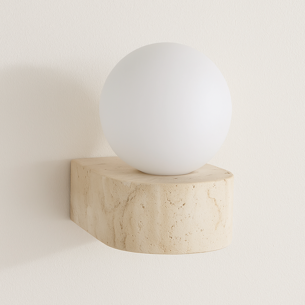 Luminária Arandela Moderna Minimalista Mármore Vidro Yard - ABAZZUR™