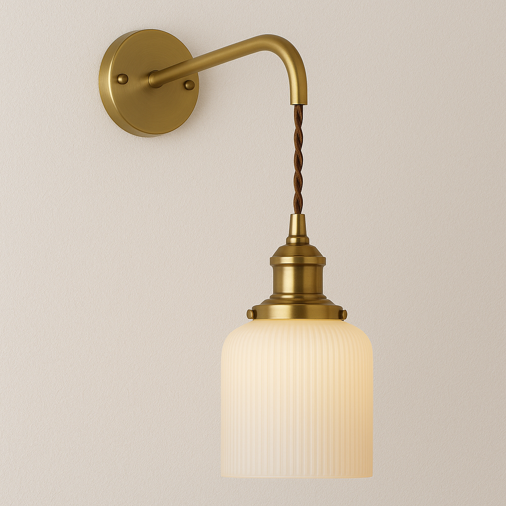 Luminária Arandela Moderna Minimalista Metal Cerâmica Totter - ABAZZUR™