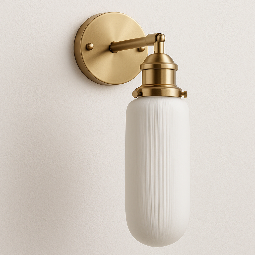 Luminária Arandela Moderna Minimalista Metal Cerâmica Totter - ABAZZUR™