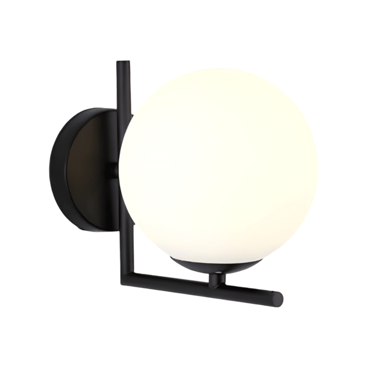 Luminária Arandela Moderna Minimalista Metal Globo Vidro Blancs - ABAZZUR™