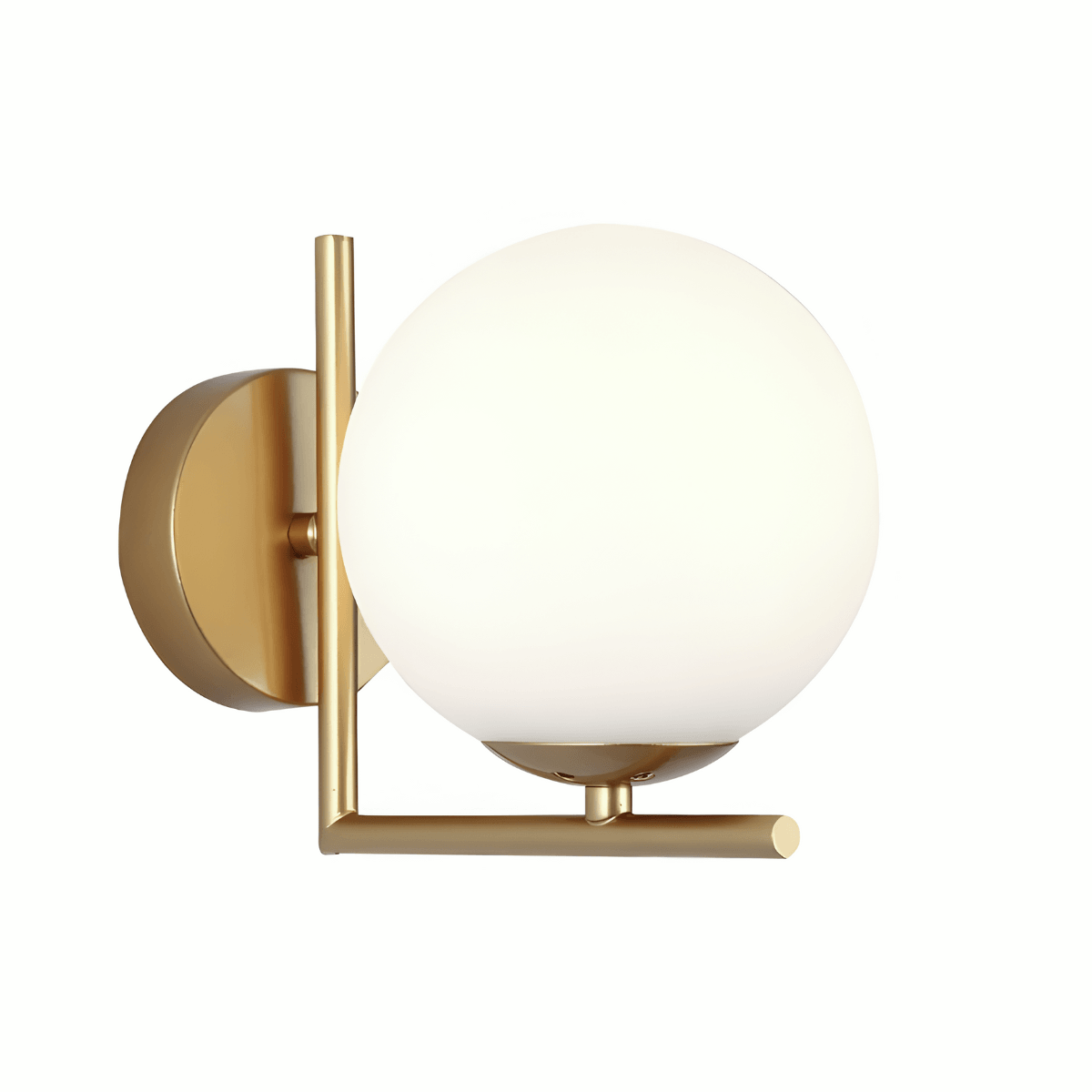 Luminária Arandela Moderna Minimalista Metal Globo Vidro Blancs - ABAZZUR™