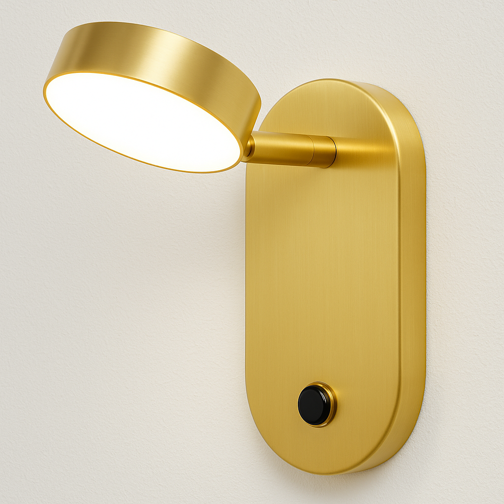 Luminária Arandela Moderna Minimalista Metal LED Golden Nephi - ABAZZUR™