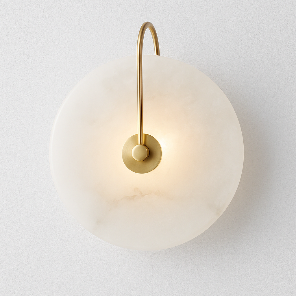 Luminária Arandela Moderna Minimalista Metal Mármore LED Covent - ABAZZUR™