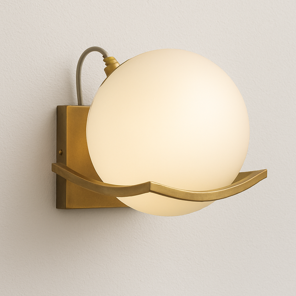 Luminária Arandela Moderna Minimalista Metal Vidro Asoke - ABAZZUR™