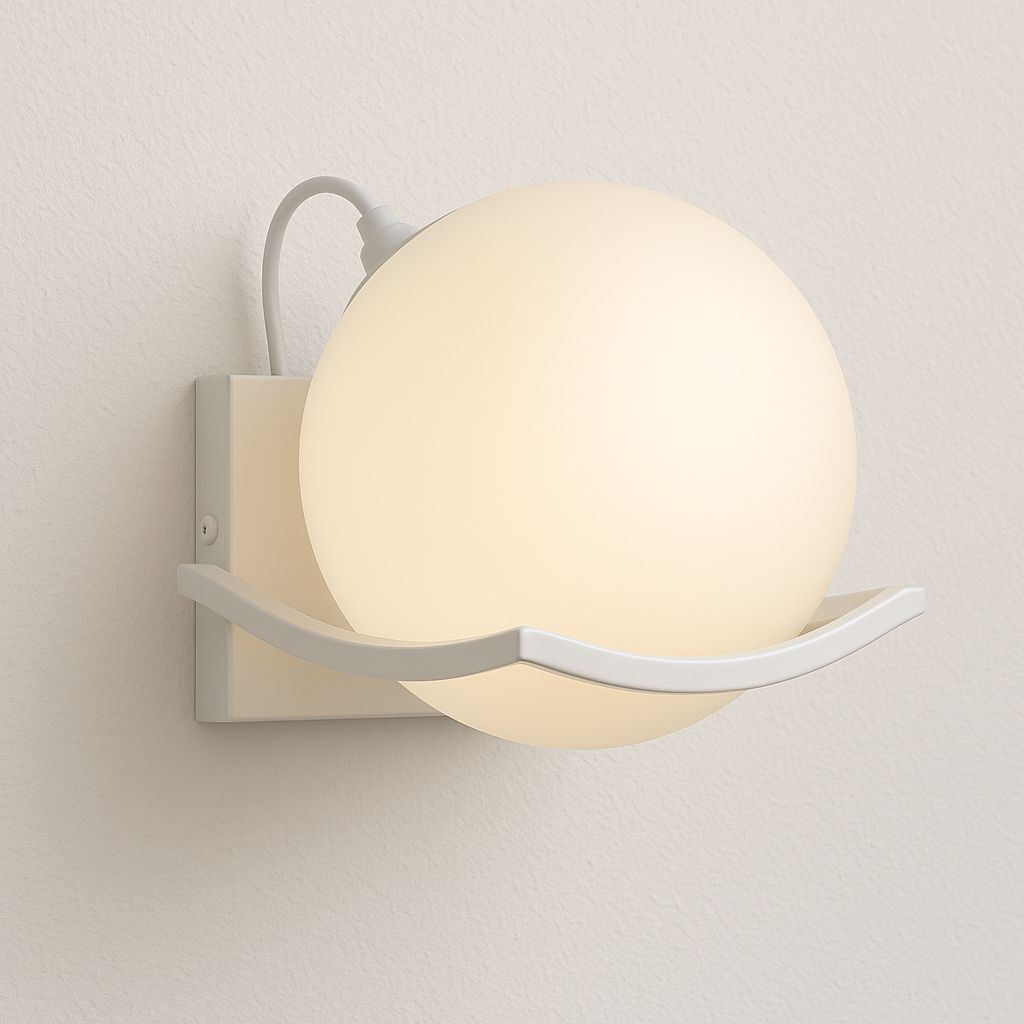 Luminária Arandela Moderna Minimalista Metal Vidro Asoke - ABAZZUR™