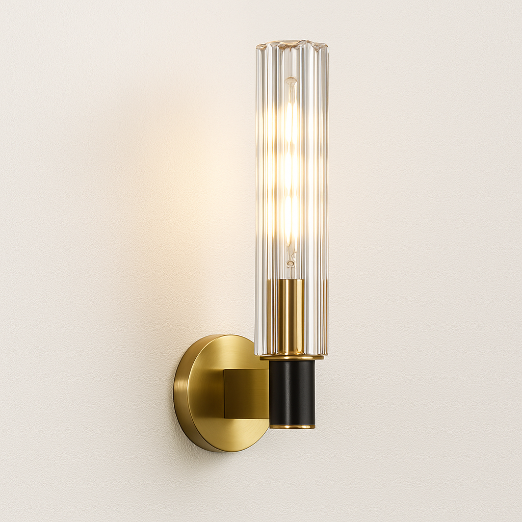 Luminária Arandela Moderna Minimalista Metal Vidro Atri - ABAZZUR™