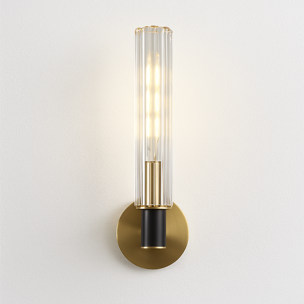 Luminária Arandela Moderna Minimalista Metal Vidro Atri - ABAZZUR™