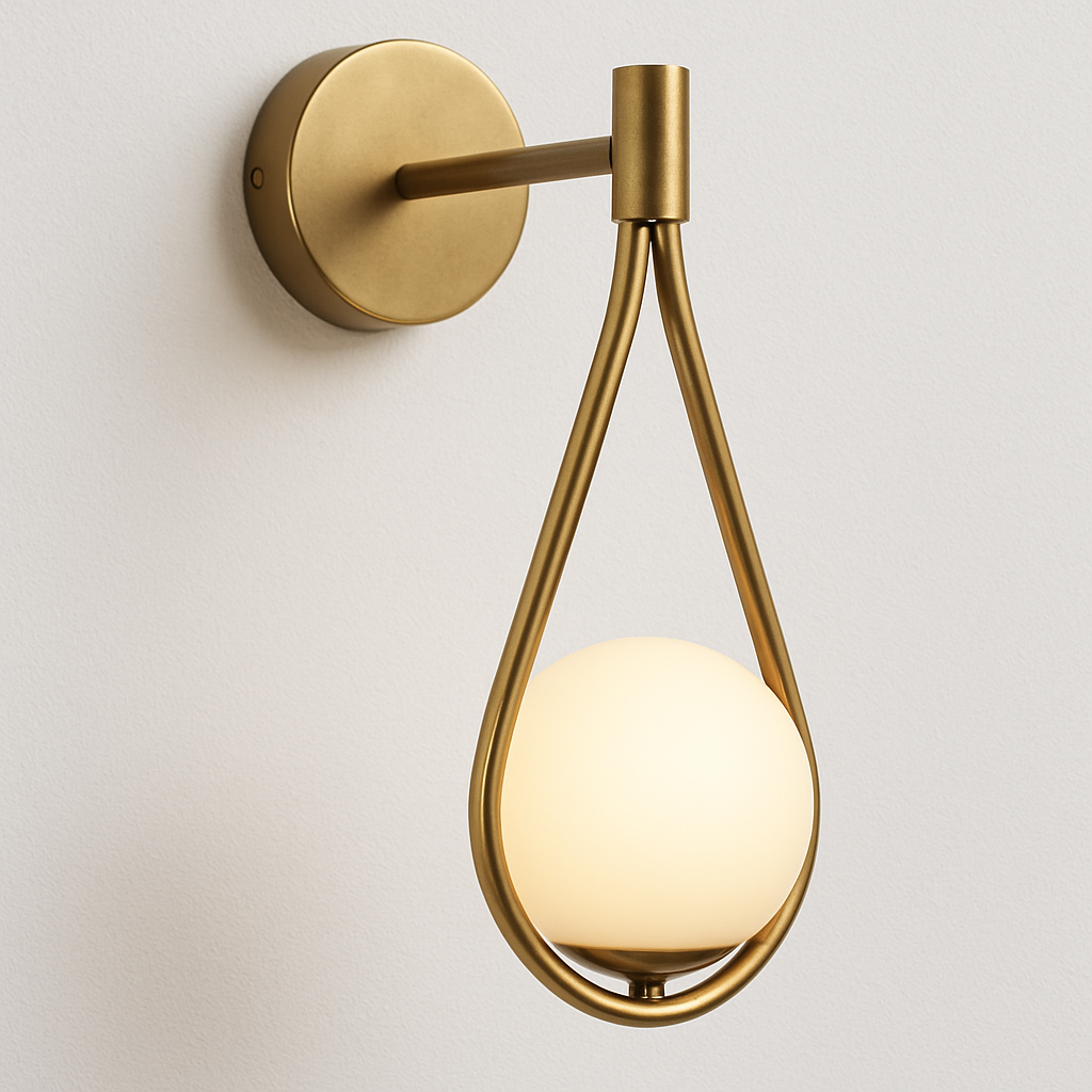 Luminária Arandela Moderna Minimalista Metal Vidro Backy - ABAZZUR™