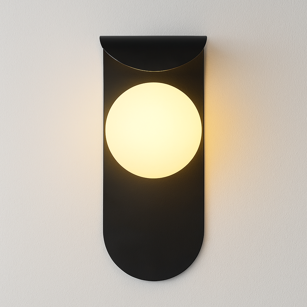 Luminária Arandela Moderna Minimalista Metal Vidro Barga - ABAZZUR™