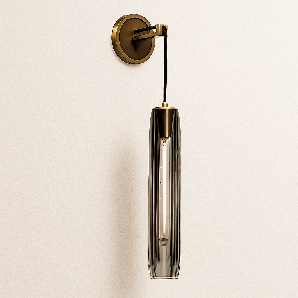 Luminária Arandela Moderna Minimalista Metal Vidro Blyth - ABAZZUR™