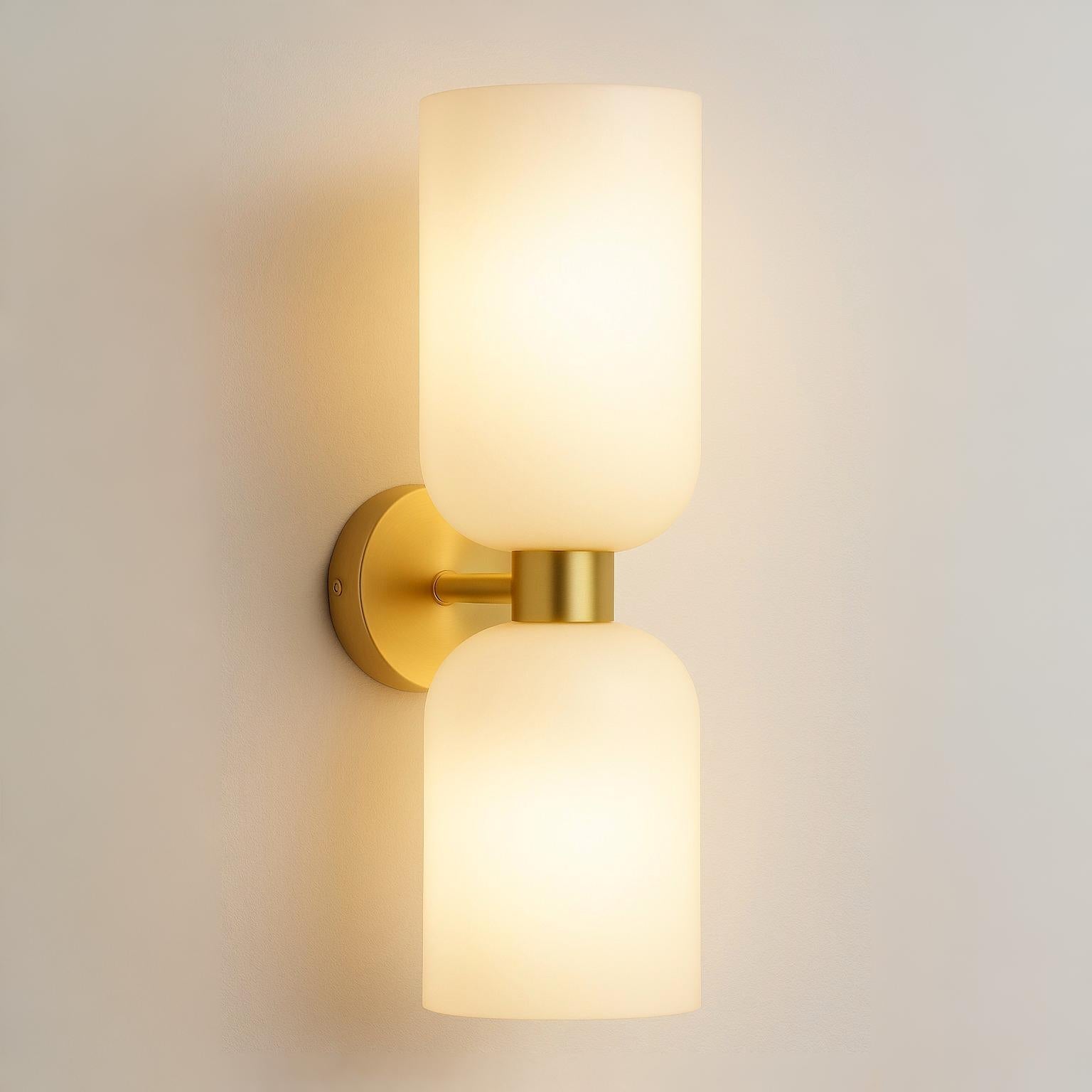 Luminária Arandela Moderna Minimalista Metal Vidro Byker - ABAZZUR™