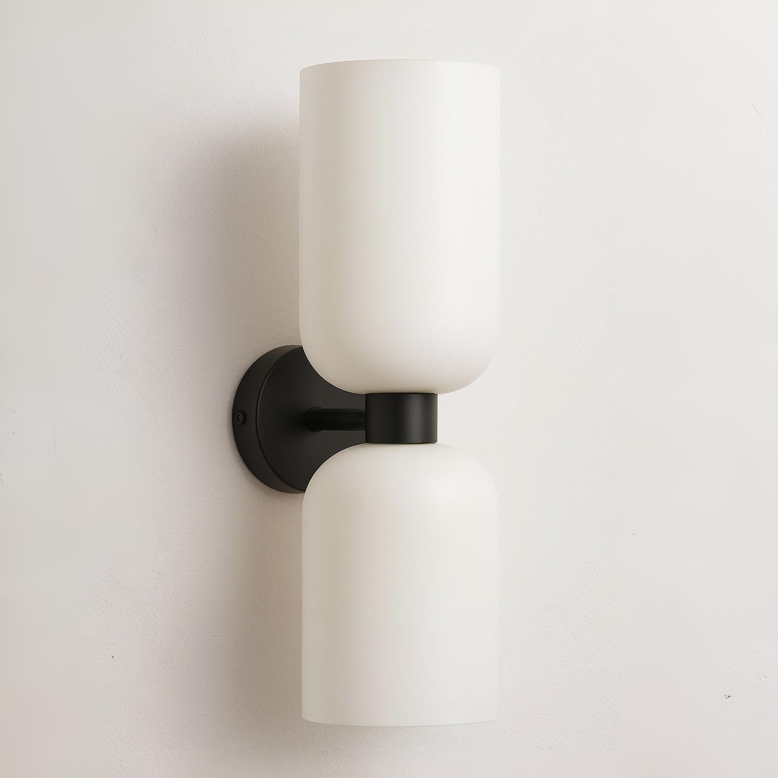 Luminária Arandela Moderna Minimalista Metal Vidro Byker - ABAZZUR™