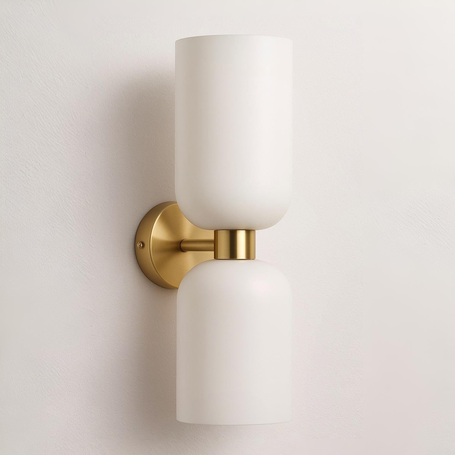 Luminária Arandela Moderna Minimalista Metal Vidro Byker - ABAZZUR™