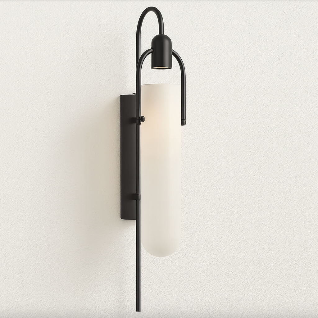 Luminária Arandela Moderna Minimalista Metal Vidro Chiaia - ABAZZUR™