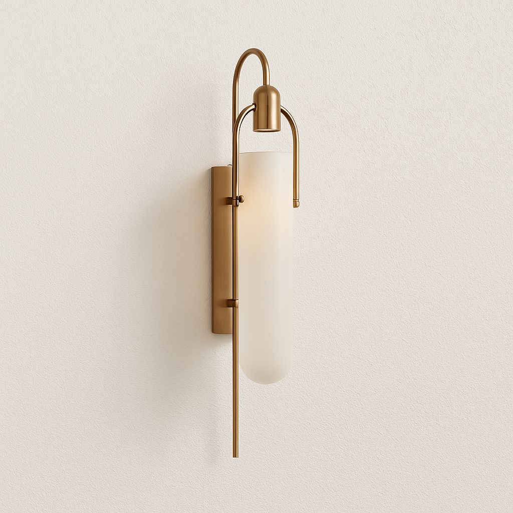 Luminária Arandela Moderna Minimalista Metal Vidro Chiaia - ABAZZUR™