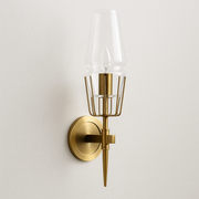 Luminária Arandela Moderna Minimalista Metal Vidro Crookes - ABAZZUR™