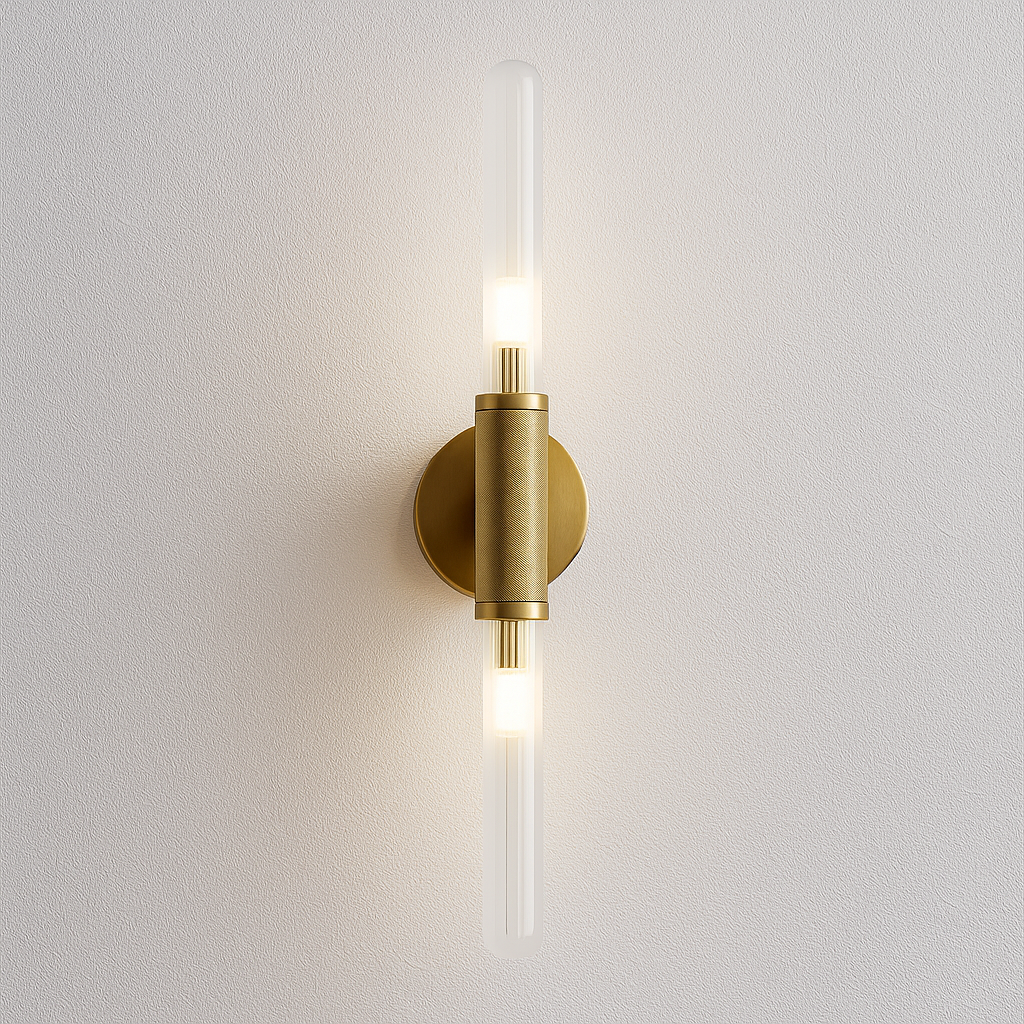 Luminária Arandela Moderna Minimalista Metal Vidro Eden - ABAZZUR™